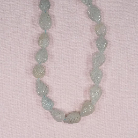 15 mm aquamarine leaves