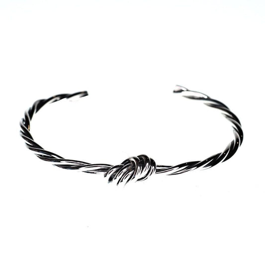 Sterling silver twisted knot bracelet