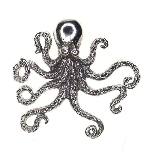 Demure octopus pendant