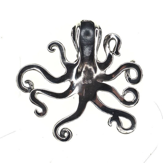 Demure octopus pendant