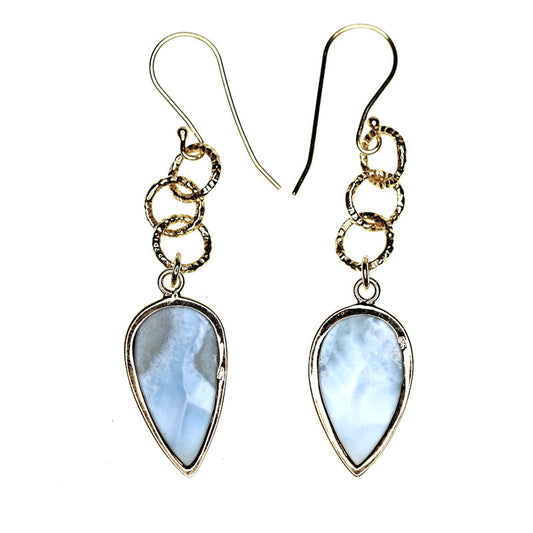 Larimar drop earrings