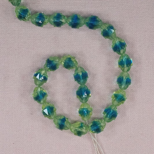 New Czech two-tone bicone beads