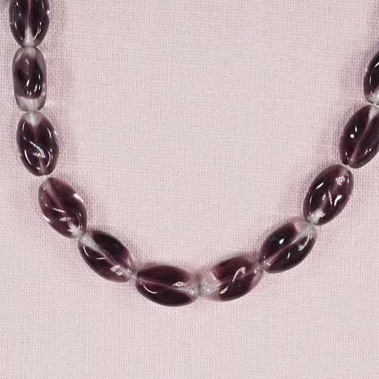 12 mm by 8 mm vintage Czech glass oval beads