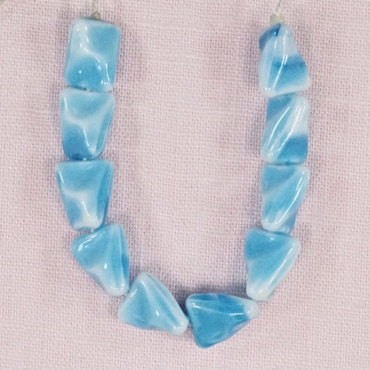 Turquoise hexagon beads