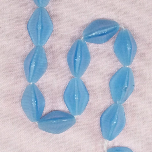 Light blue four-sided diamond beads