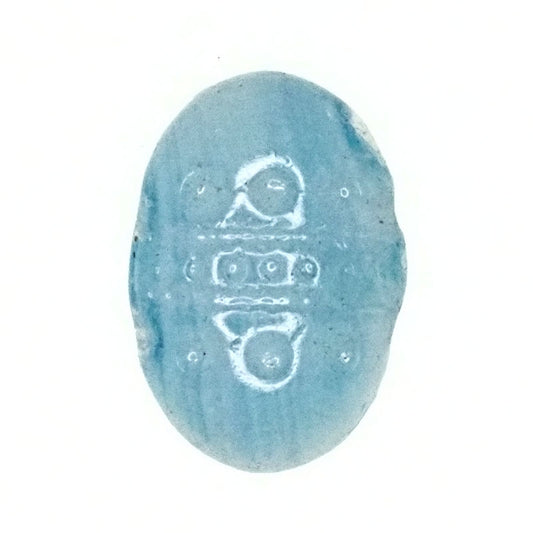 Flat-back two-hole beads