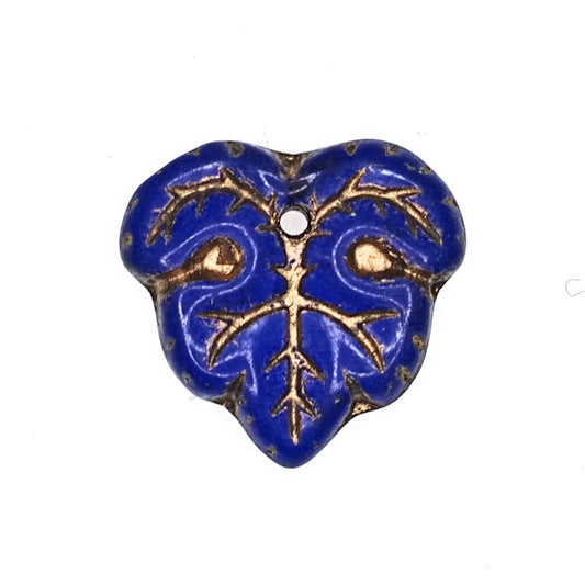 12 mm Czech glass leaves