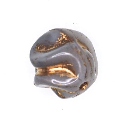 8 mm twisted gray and gold rounds