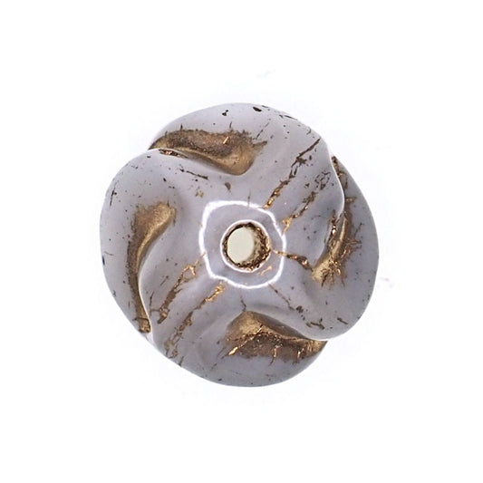 8 mm twisted gray and gold rounds