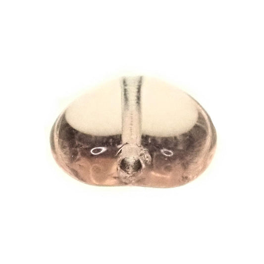 8 mm clear pink heart beads