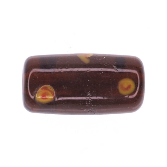 Amber tube bead