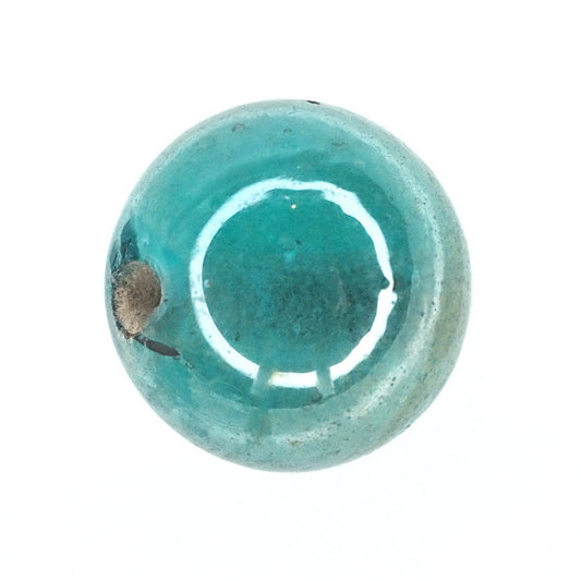 Luminous green round bead
