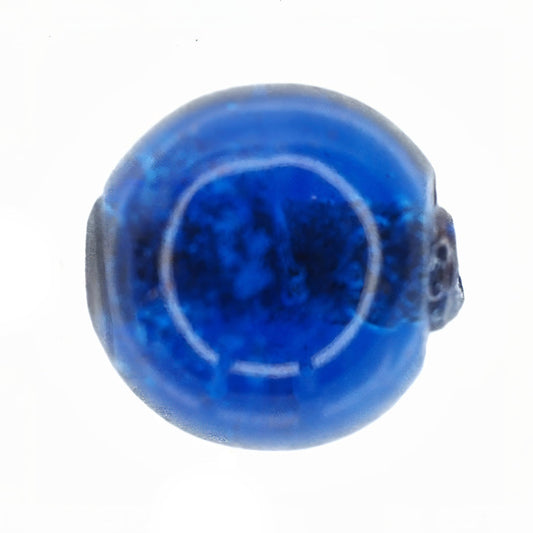 Sapphire blue marble bead