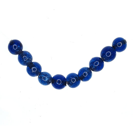 Sapphire blue marble bead
