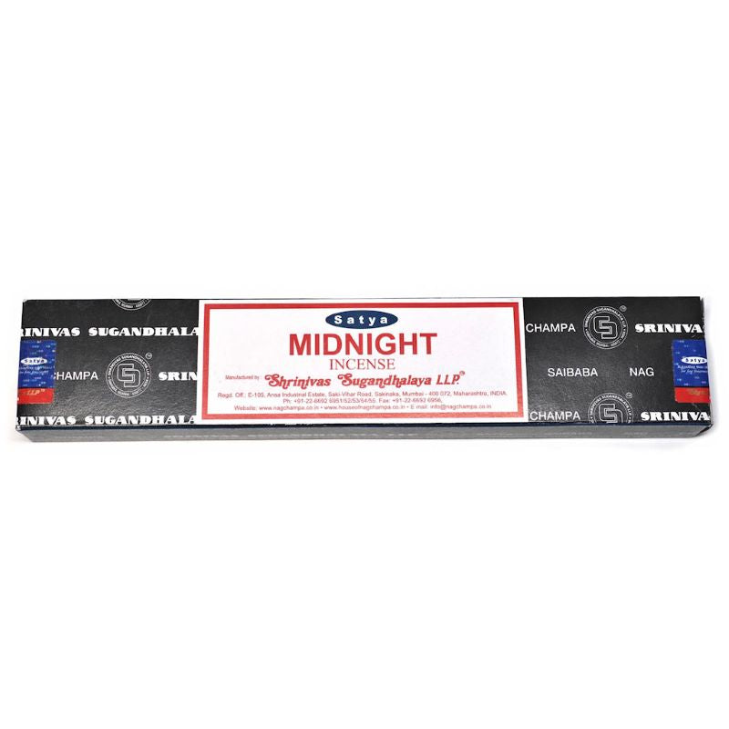 Encens Naturel Parfumé Encens Satya Nag Champa Midnight - Lot De 3
