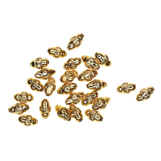 Gold-plate grain of rice beads