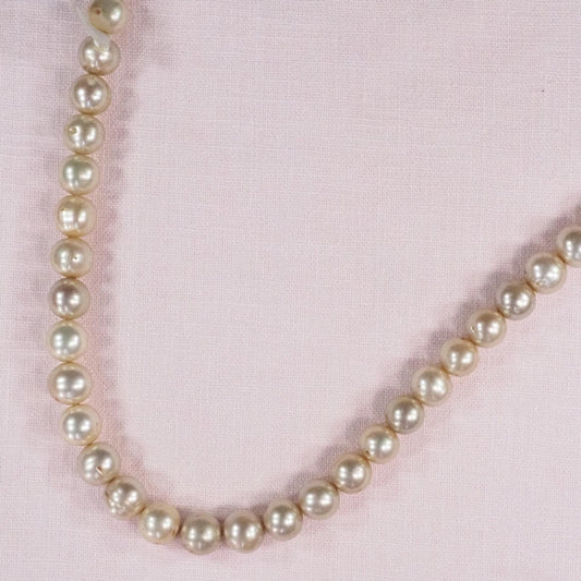 8 mm round light brown pearls