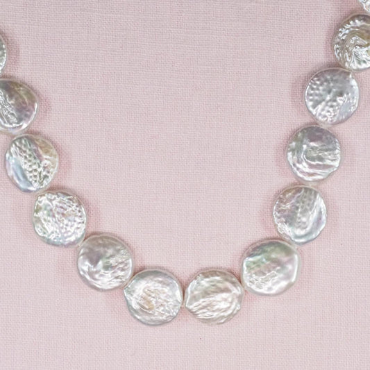 18 mm white coin pearls