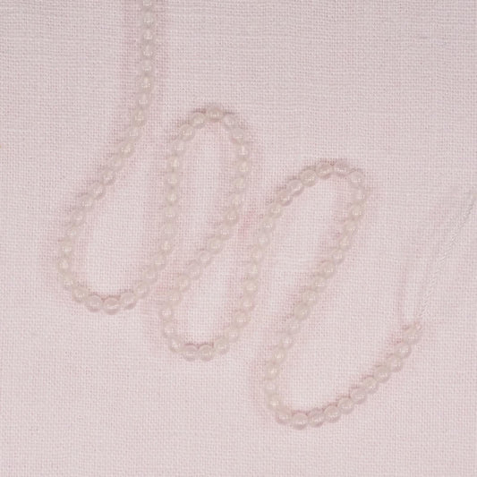 3 mm round rose quartz beads