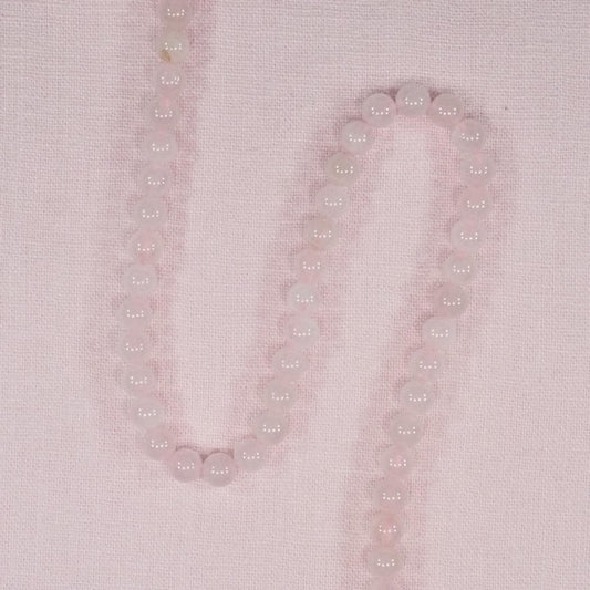 6 mm round rose quartz beads