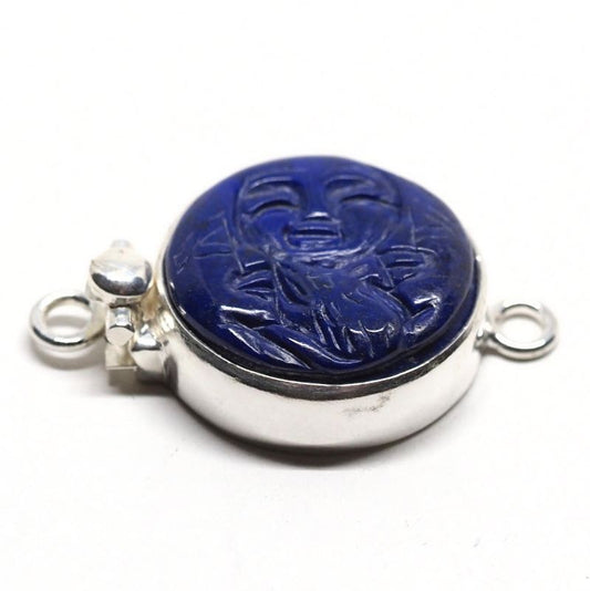 Lapis Buddha clasp