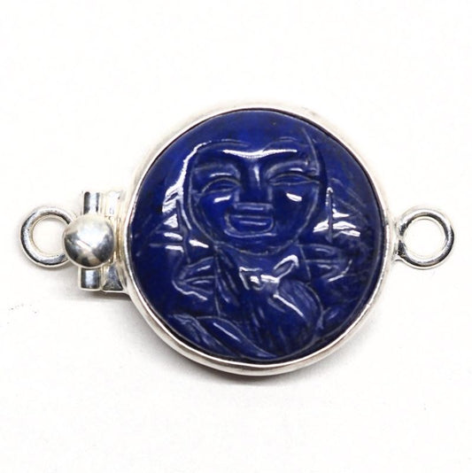 Lapis Buddha clasp