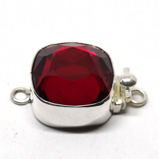 Square Siam Swarovski clasp