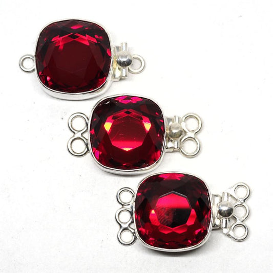 Square Siam Swarovski clasp