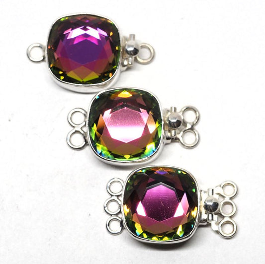 Vitrol medium square Swarovski clasp