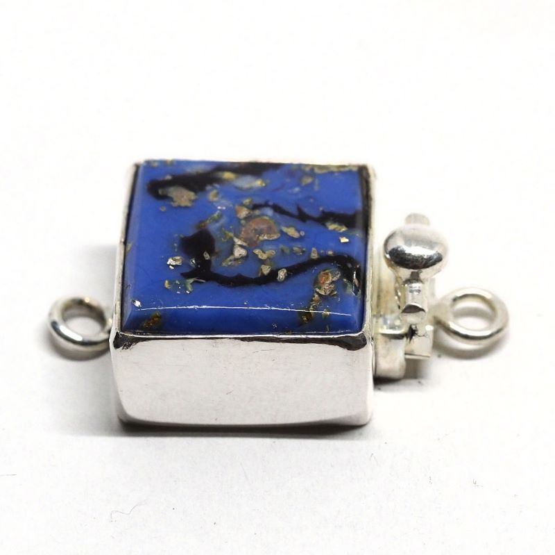 Blue abstract clasp
