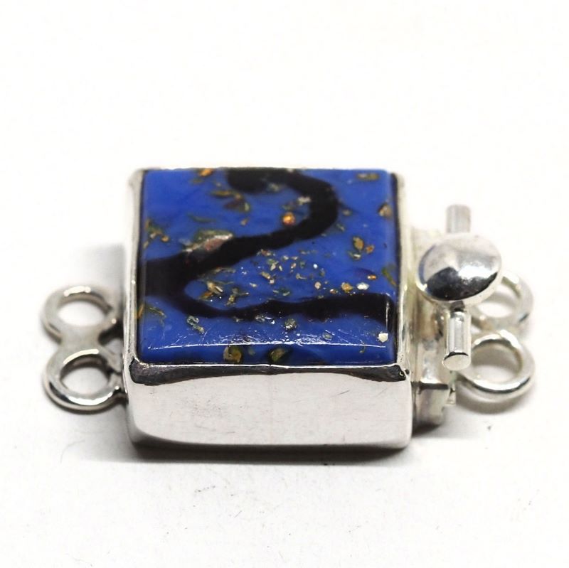 Blue abstract clasp