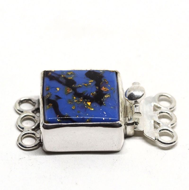 Blue abstract clasp