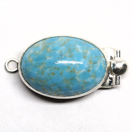 Faux turquoise clasp