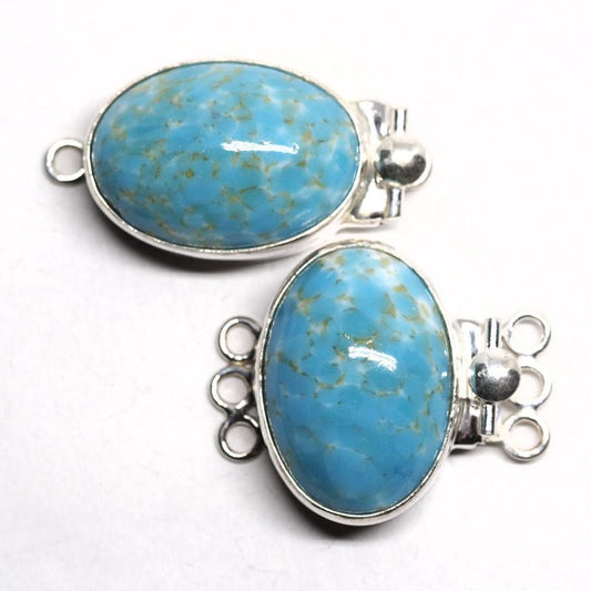 Faux turquoise clasp