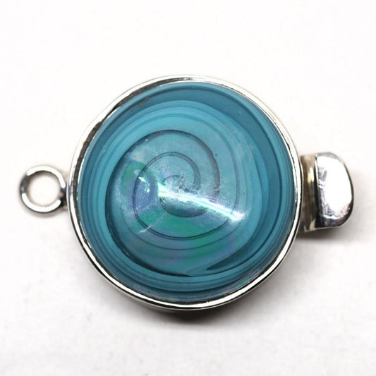 Aqua swirl clasp
