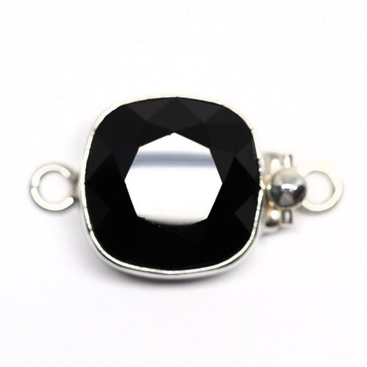 Square jet Swarovski clasp