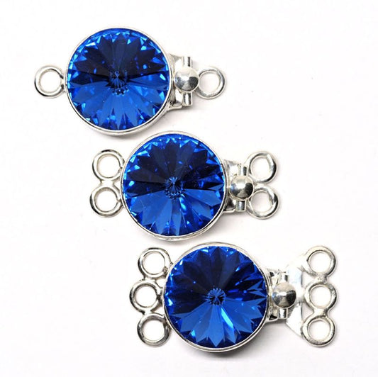 Light Sapphire Swarovski clasp