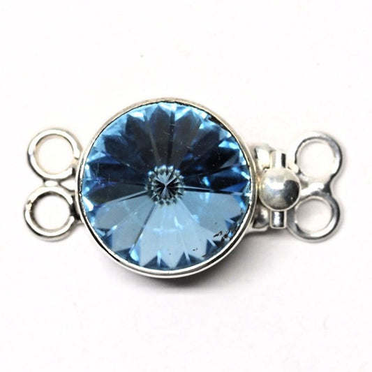 Aquamarine Swarovski clasp