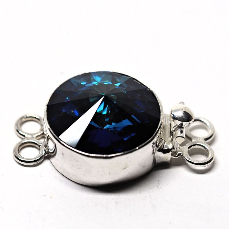 Bermuda blue Swarovski clasp