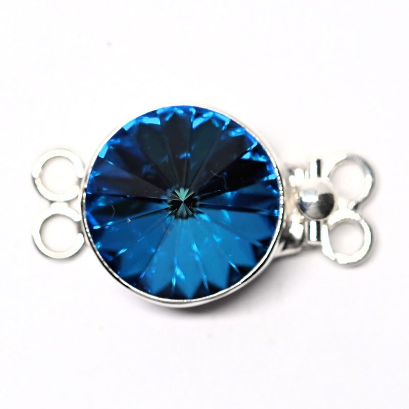 Bermuda blue Swarovski clasp