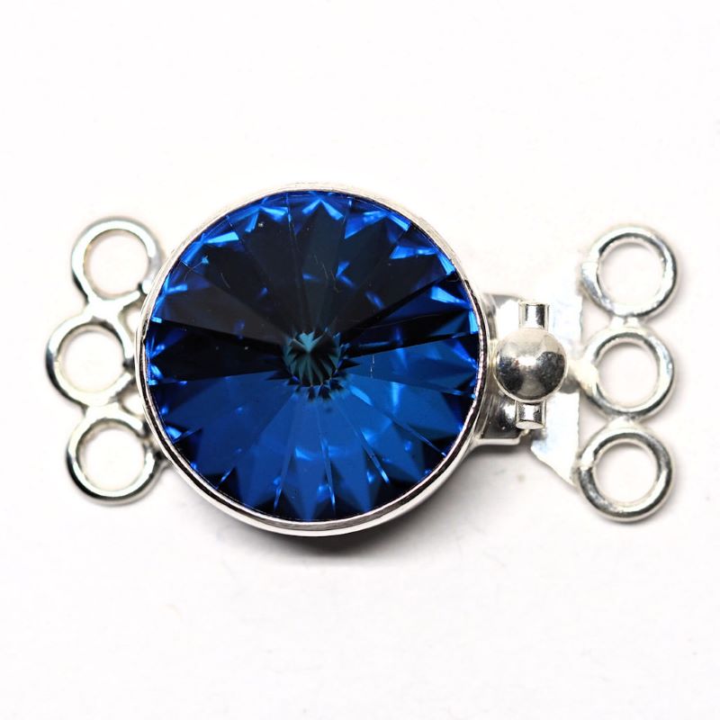 Bermuda blue Swarovski clasp