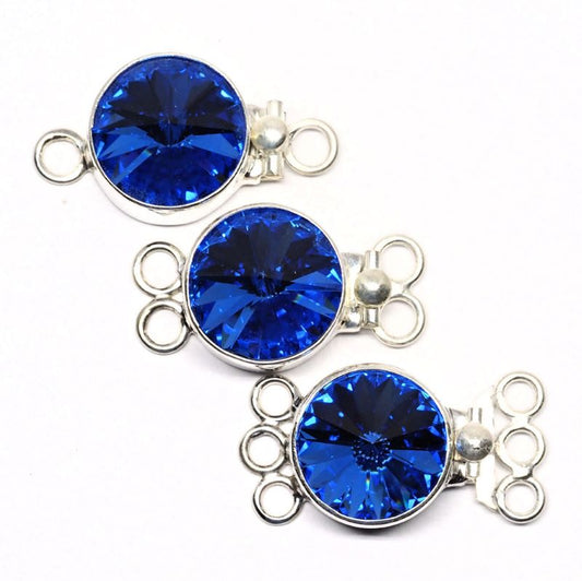 Swarovski sapphire clasp