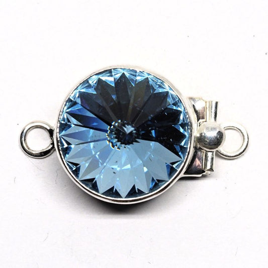 Aquamarine Swarovski clasp