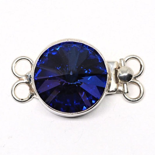 Crystal heliotrope Swarovski clasp