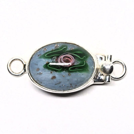 Czech lampwork clasp