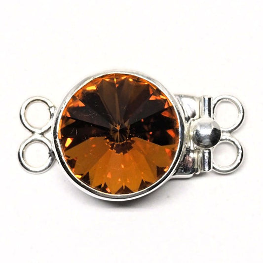Topaz Swarovski rivoli clasp