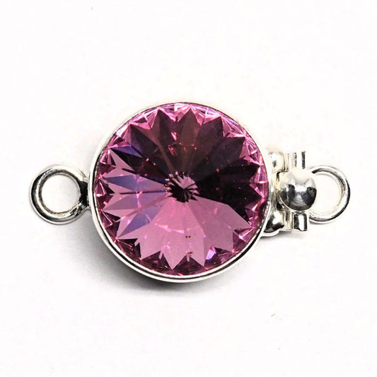 Swarovski rose rivoli clasp
