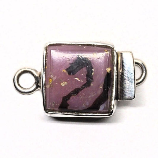 Square pink and black clasp