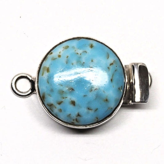 Turquoise Murano glass clasp