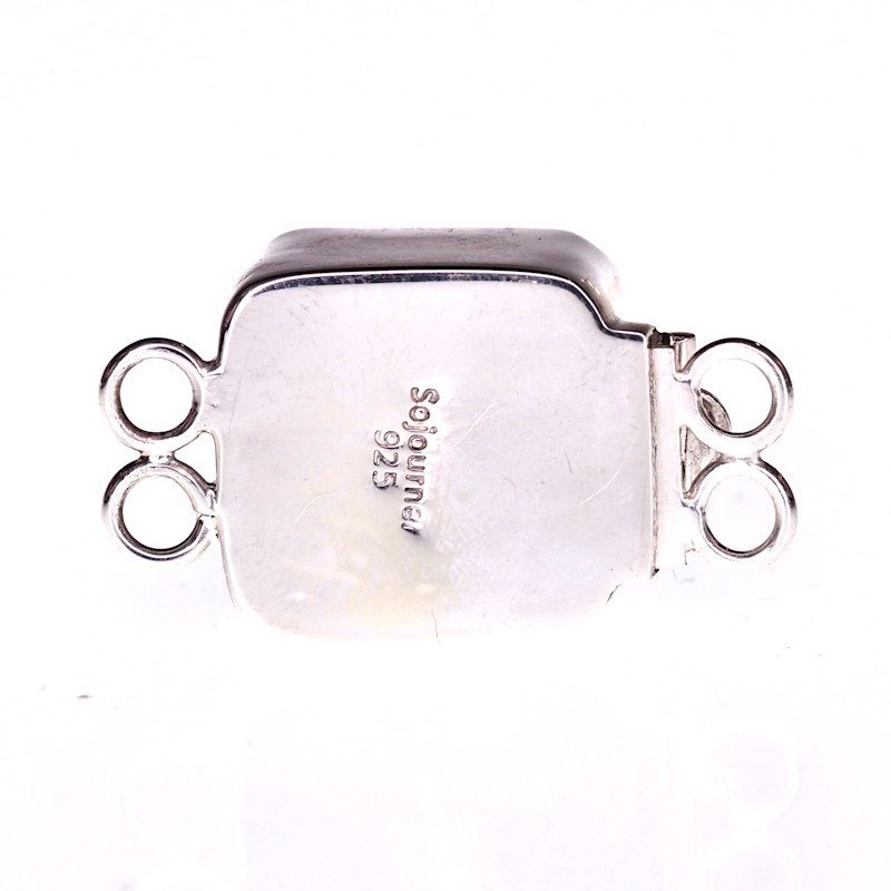 Swarovski Gold Sahara sterling silver box clasp